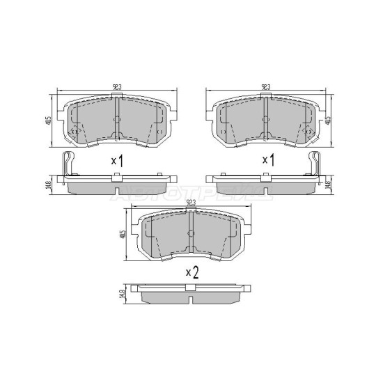 Колодки тормозные зад HYUNDAI I10/KIA PICANTO SAT