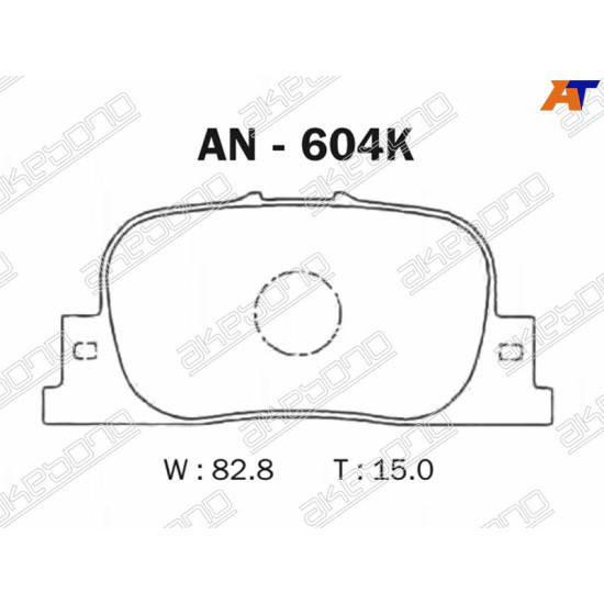 Колодки тормозные зад TOYOTA VISTA ARDEO/CAMRY/WINDOM 98- AKEBONO