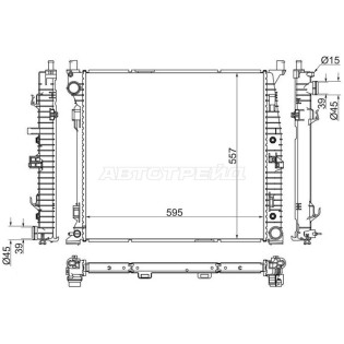 Радиатор Mercedes-Benz M-Class 11-15 / GL-Class 12-15 / GLS-Class 15-19 SAT