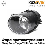 Фара противотуманная левая Chery Fora / Tiggo T11 FL / Vortex Estina KUZOVIK