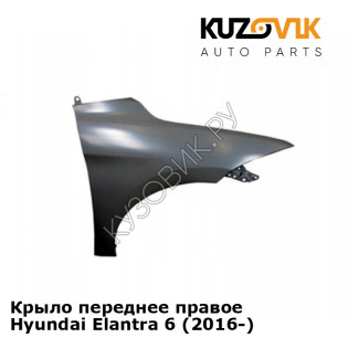 Крыло переднее правое Hyundai Elantra 6 (2016-) KUZOVIK Крыло переднее правое Hyundai Elantra 6 (2016-) KUZOVIK