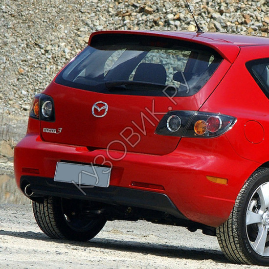 Бампер задний в цвет кузова Mazda 3 BK рестайлинг (2006-2009) хэтчбек Бампер задний в цвет кузова Mazda 3 BK рестайлинг (2006-2009) хэтчбек