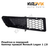 Решётка в передний бампер правый Renault Logan 1 (2005-2013) KUZOVIK